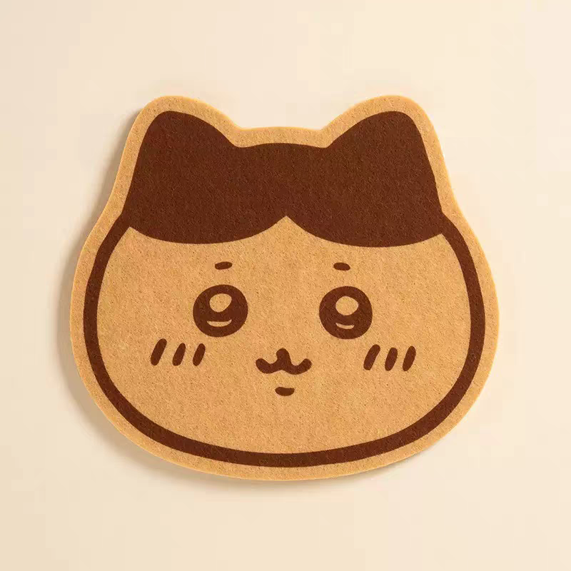 Rilakkuma chiikawa marron cream felt cork board with pins