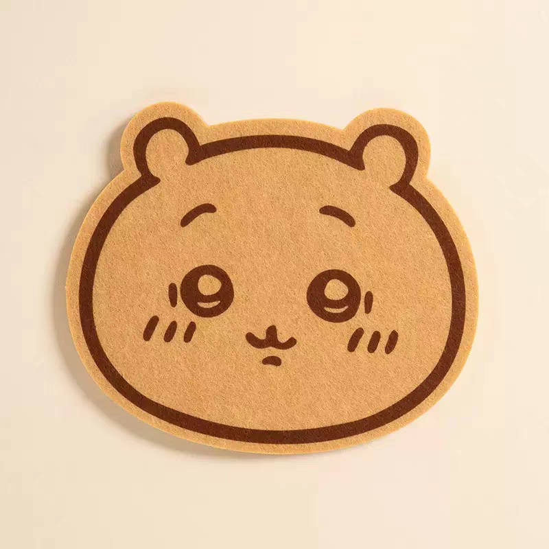 Rilakkuma chiikawa marron cream felt cork board with pins
