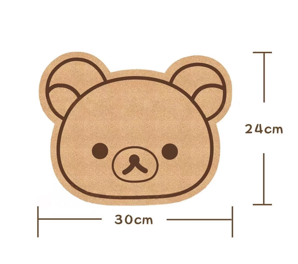 Rilakkuma chiikawa marron cream felt cork board with pins