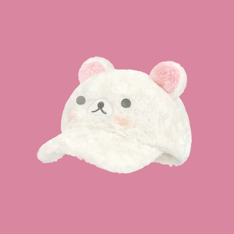 Korilakkuma fluffy hat for winter
