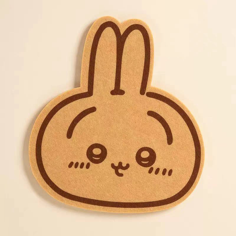 Rilakkuma chiikawa marron cream felt cork board with pins