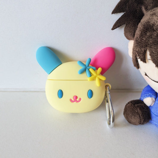 U'sa'ha'na airpod case rainbow bunny protector shell