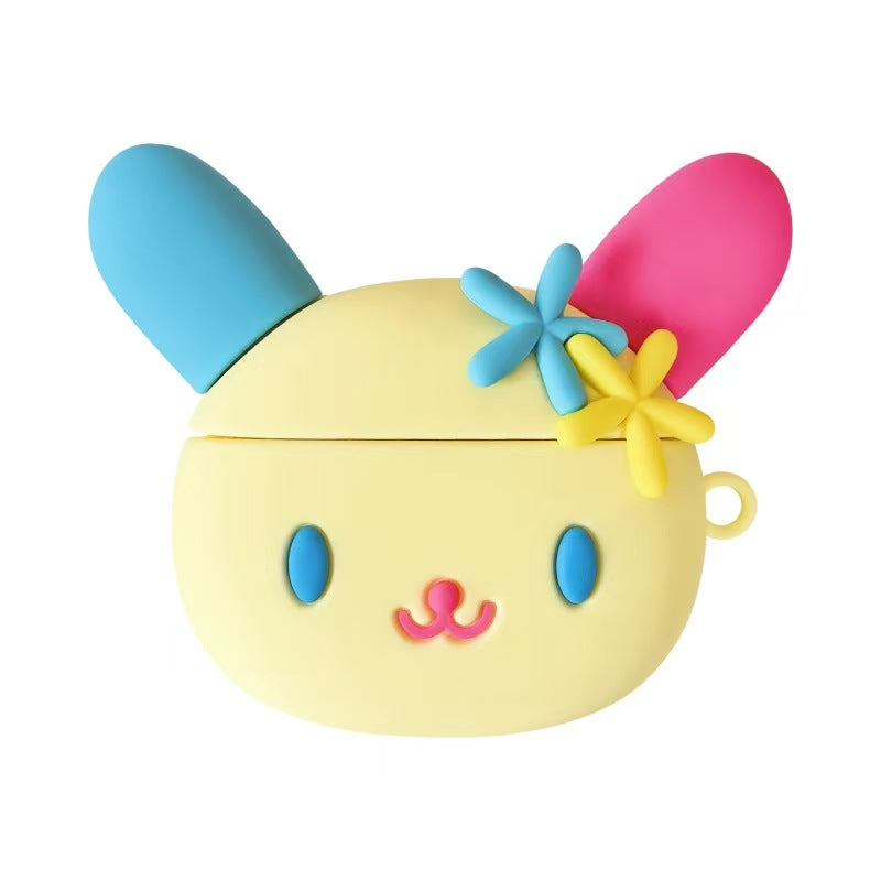 U'sa'ha'na airpod case rainbow bunny protector shell