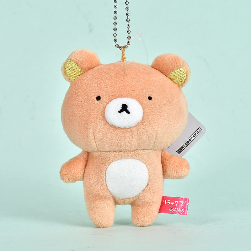 Rilakkuma dotted eye plush bag charm plush keyring for bags