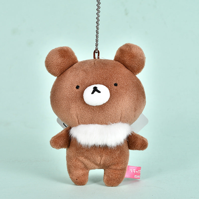 Rilakkuma dotted eye plush bag charm plush keyring for bags