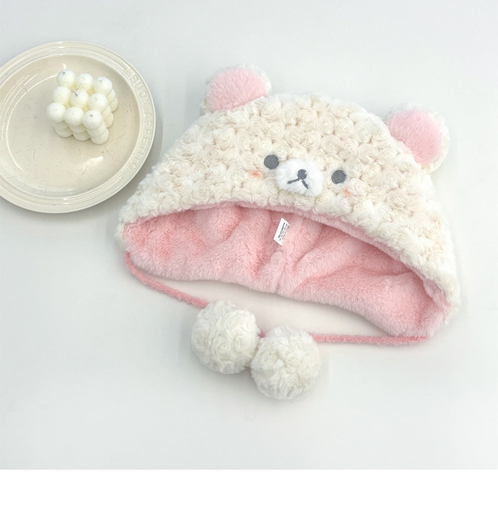 Korilakkuma fluffy hat for winter