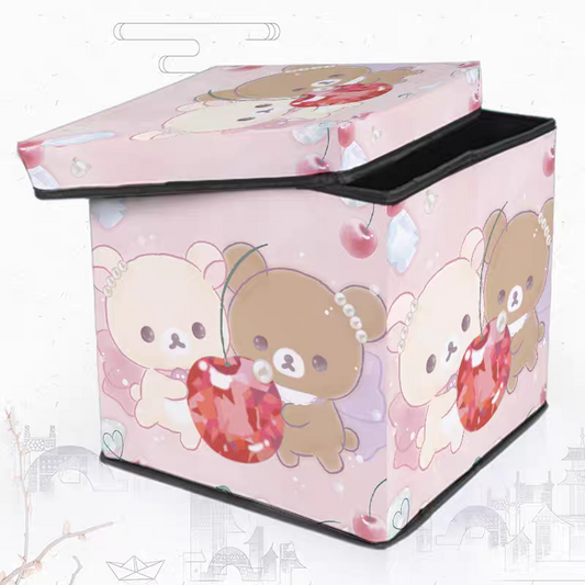 Rilakkuma cherry diamond style storage box