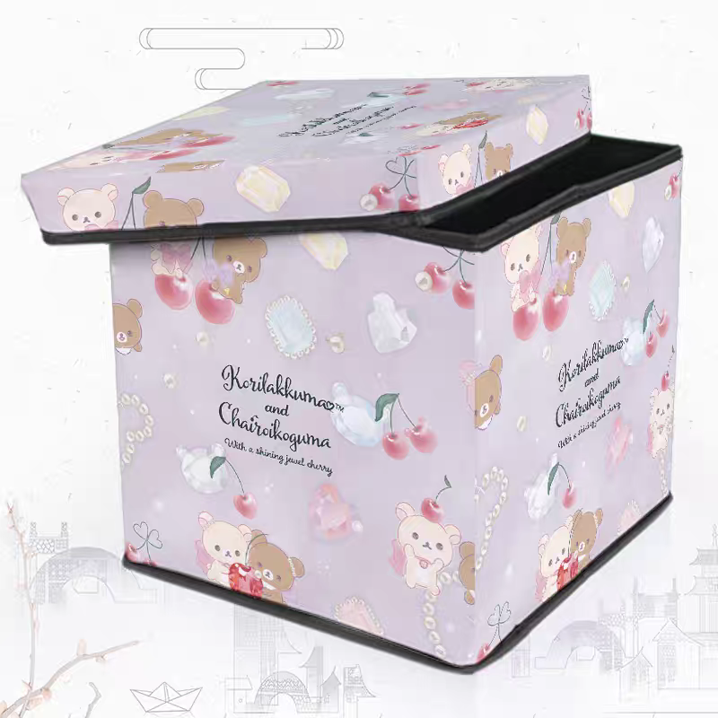 Rilakkuma cherry diamond style storage box